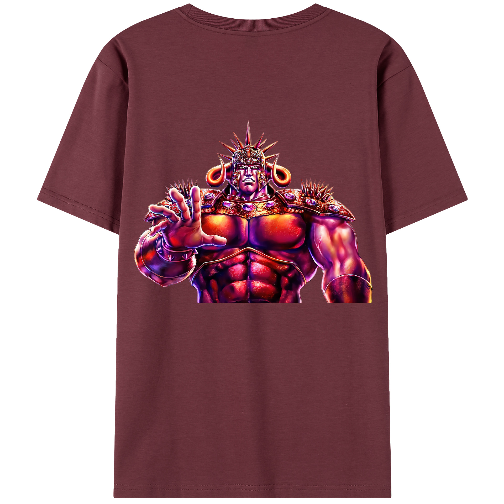（画像用） 北斗の拳 Fist of the North Star 綿100％半袖Tシャツ（背面プリント）